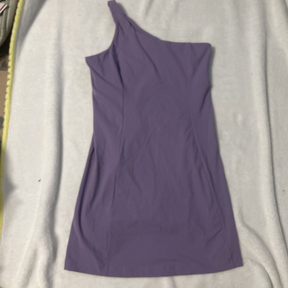 Outdoor Voices Purple One Shoulder Exercise athletic Dress size M